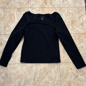 a new day Black Long Sleeve Top